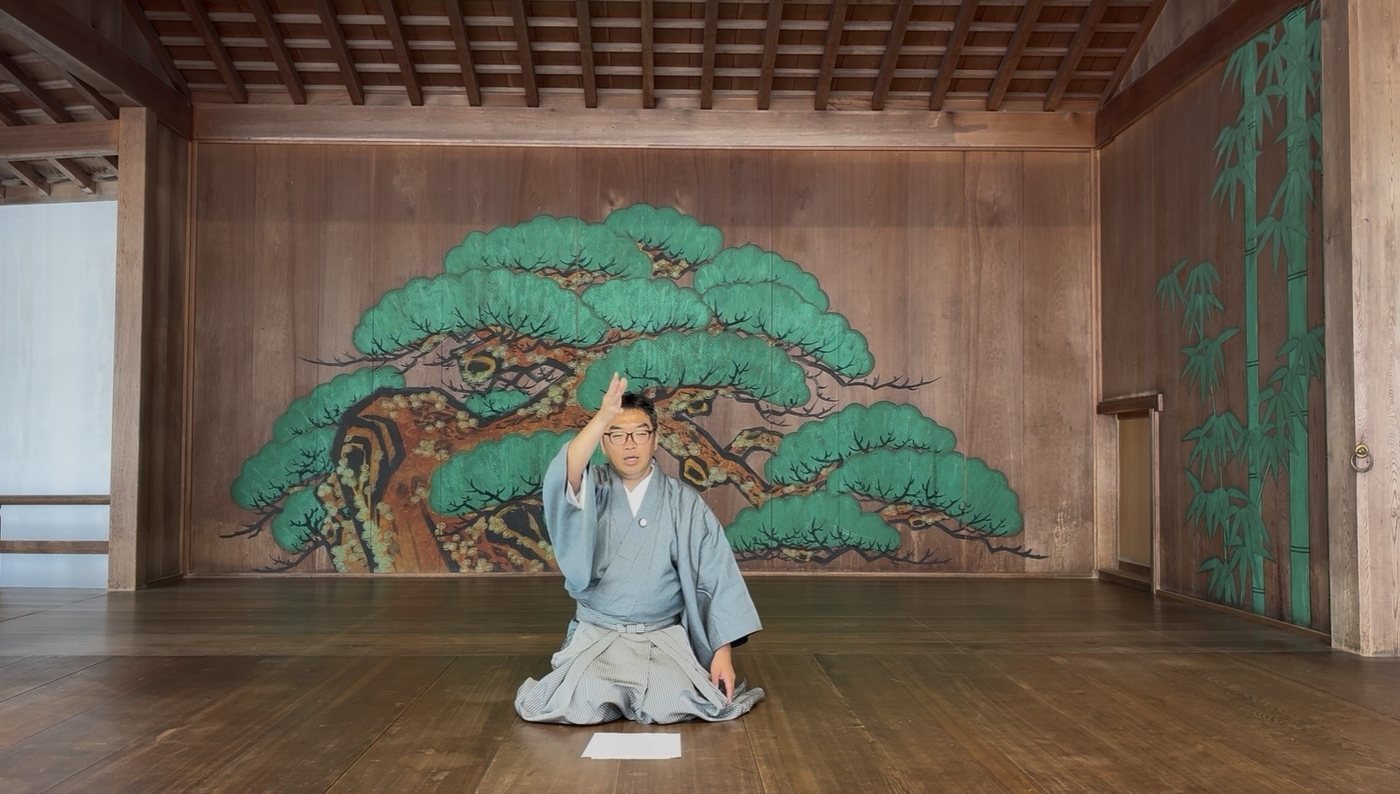 能舞台での和儀稽古